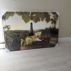 New Large Vineyard Wine Canvas Wall Art 32*48