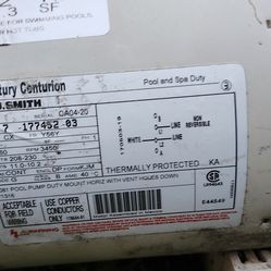 Century E44549 pool pump motor