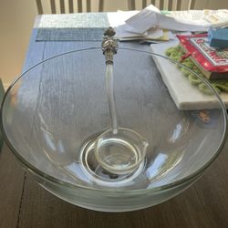 Vintage Punch Bowl With Glasses Included