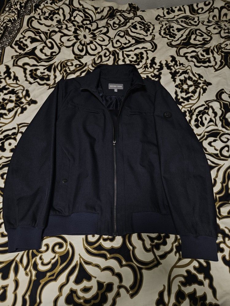 Men's XL Michael Kors navy bomber jacket