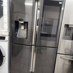 Un Refrijerador Cuatro Puertas 90dias De Garantia Se Yeva Adomisilio