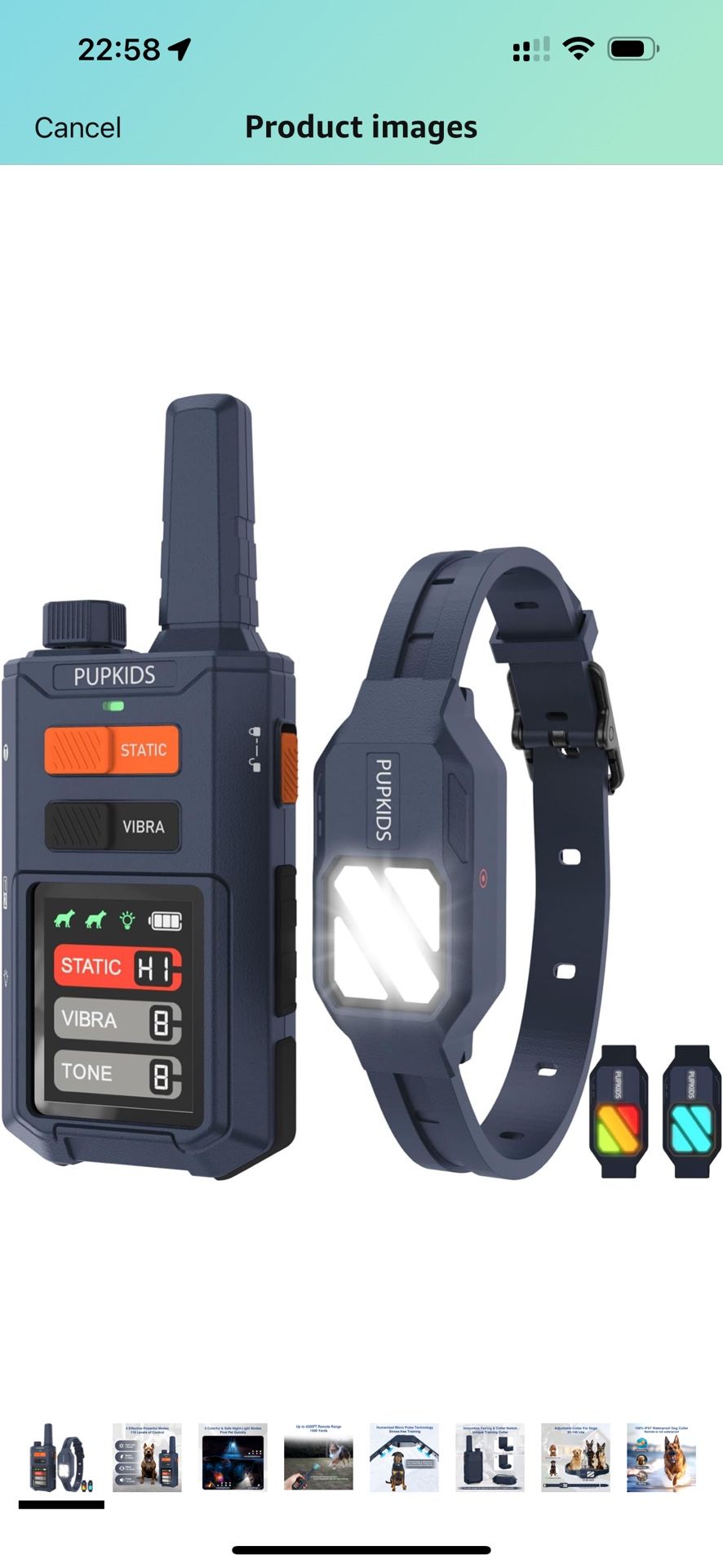 Brand New Dog Training Collar with Remote 3 Night Lights- 4200 FT Innovative E Collar for Dogs Training 119 Training Levels, 100% Safe Waterproof R