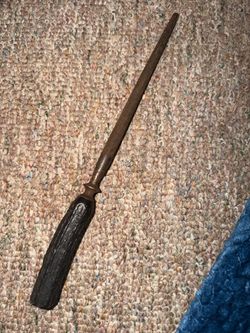 Vintage Knife Sharpener Black Handle. Has rust & appears homemade