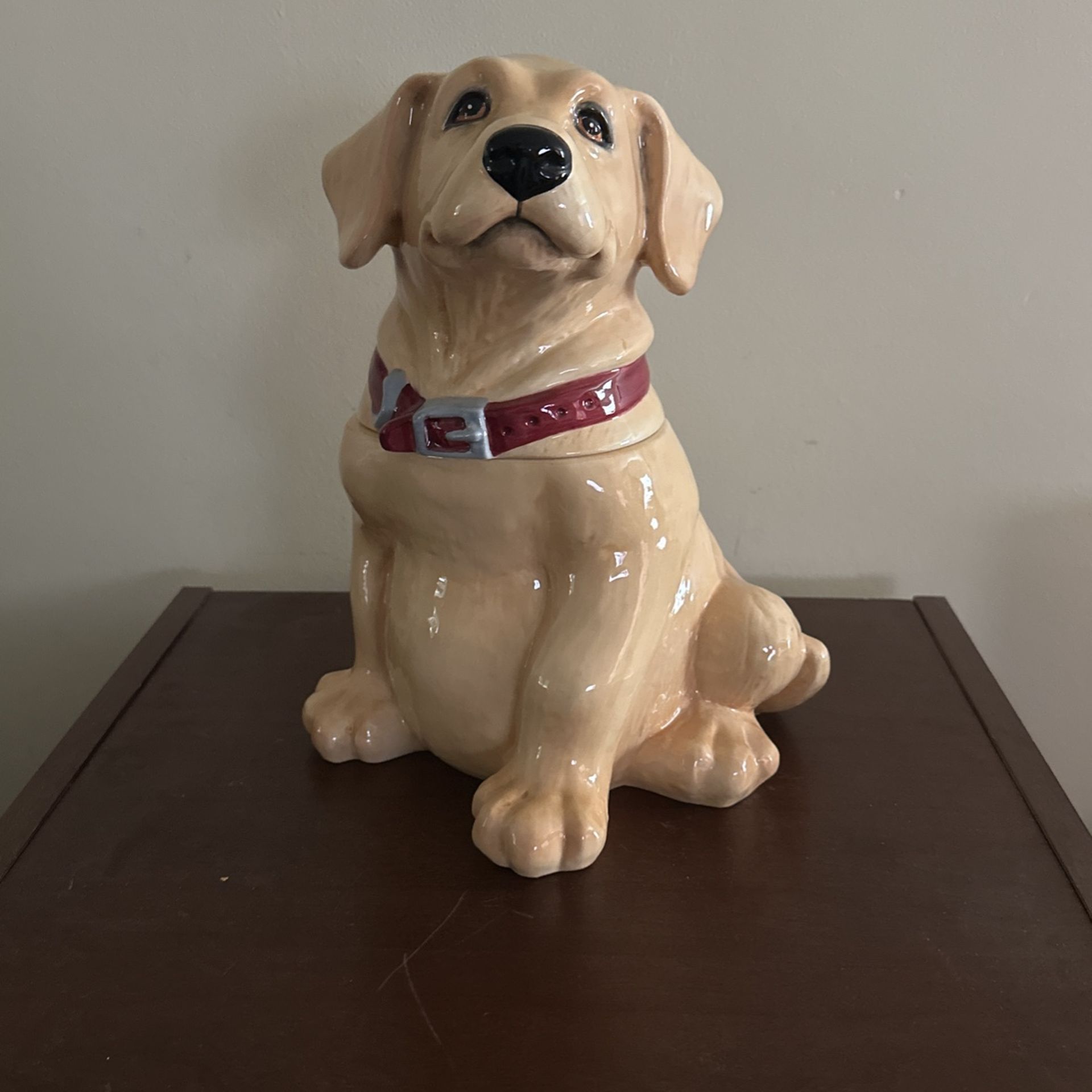 Big Sky Canine YELLOW LAB Cookie Jar 12"