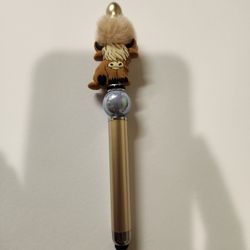 Cow Beaded Pen 