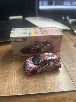 Pop Race 1/64 scale Eva RT Production model custom Type-08 good ride GR Yaris 