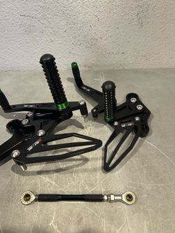 WOLFLINE Rearsets Foot Peg Footrest Footpeg For Kawasaki Ninja (contact info removed)-2022