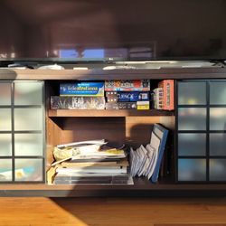 TV Stand (up to 65" TV). Good Conditon. Assembled, Pickup Only From Elevator Bldg. East Village 