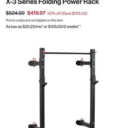 T-3 Series Folding Power Rack (Titan Fitness) $500 obo