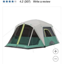 Costco CORE 6-person Instant Cabin Tent + tarpaulin