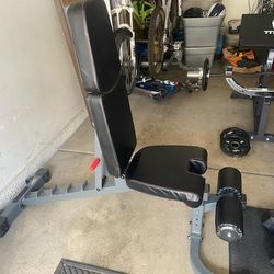 9024 FID X-Mark, Incline/Decline Bench with Situp roller