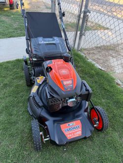 YARDMAX 22 in. 201 cc SELECT PACE 6 Speed CVT High Wheel RWD 3-in-1 Gas Walk Behind Self Propelled Lawn Mower