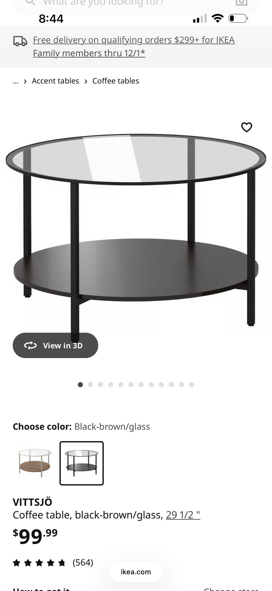 Ikea Coffee Table 