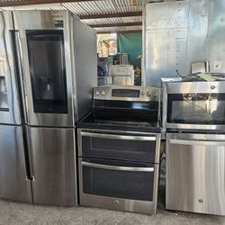 Appliances 4 Piece Bundle Stainless Steel 