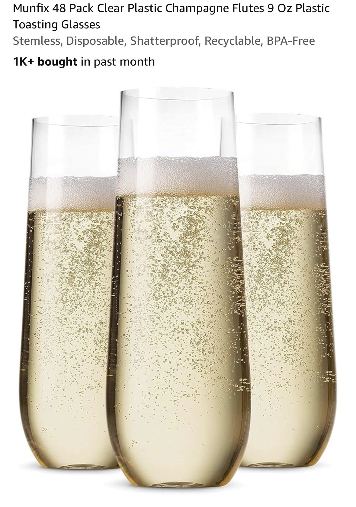 Champagne Flutes 48pcs
