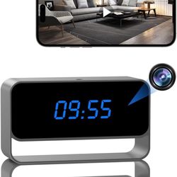 Clock Camera - Full HD 1080P WiFi Camera - Mini Wireless Nanny Cam with Night Vision - Indoor Home Security Surveillance