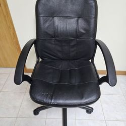  Black Leather Office Chair
