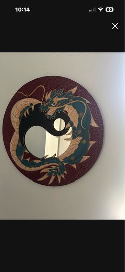 Yin Yang Dragon wall mirror 10.00