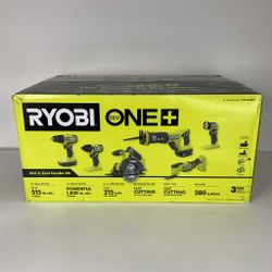 New - Ryobi 18v 6 Tool Combo Kit (PCL1600K2)