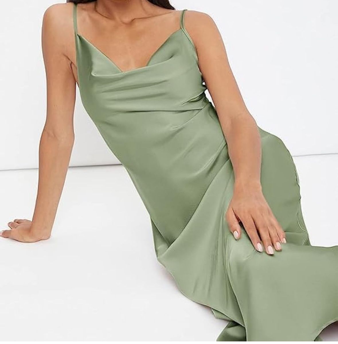 Silk Mint Green Dress