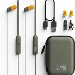 Elgin Discord Gen 3 Bluetooth Earplug Earbuds, OSHA Compliant Noise-Isolating Safety Wireless Headphones, All-Weather Earphones for Industrial Work, a