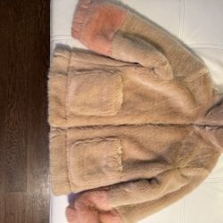 Faux Fur Coat Reversible Girls 