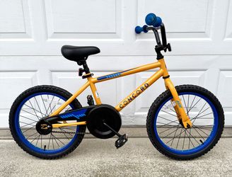 Like New - 18” Concord Kids Bike - Orange/Blue - Ages 7 to 9