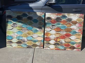 2 piece wall Canvas Pieces