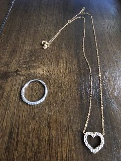 Diamond Ring And Necklace 