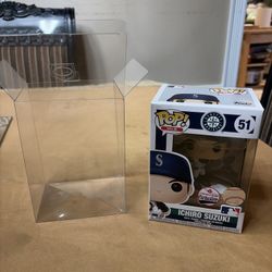 Funko Pop! Vinyl: Ichiro Suzuki MLB Figure T Mobile Exclusive w/ Pop Protector 