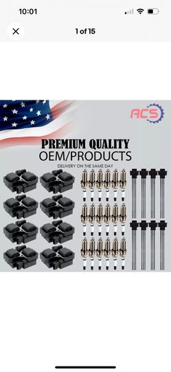 8X OEM Ignition Coil & 16X Spark Plug & w/plugs For Mercedes-Benz C CL CLK UF359
