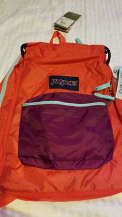 New JanSport FUSER Backpack bag Two packs in one Coral/Berry