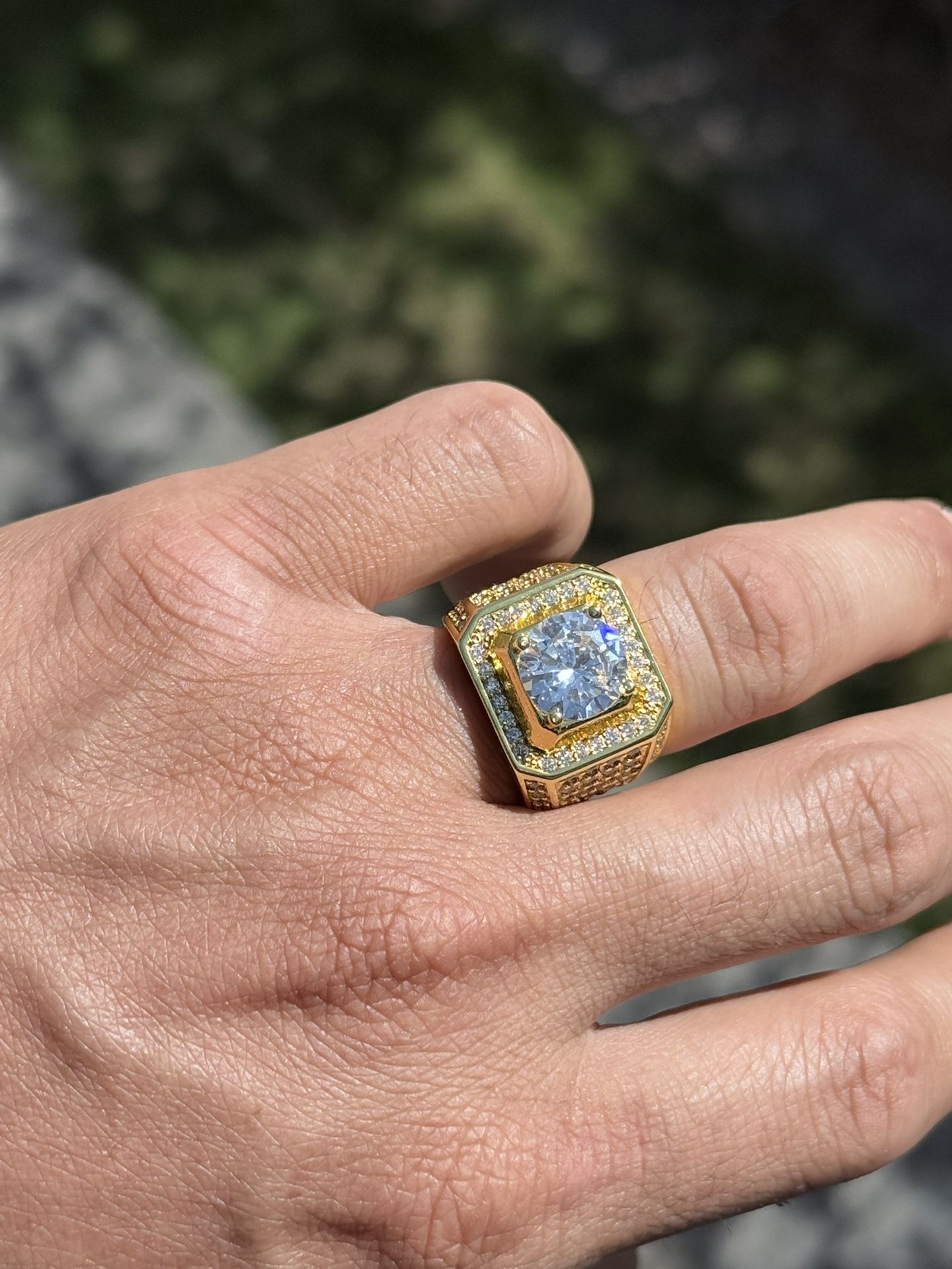14K Gold Plated Male Ring