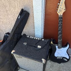 Fender Rumble Amp And Guitar 