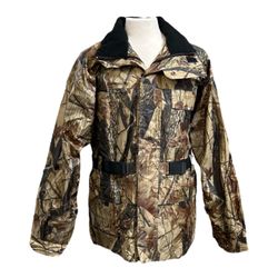Mossi Motosports Men's Lightweight Camo Rain Jacket Camouflage Hunting Size XL