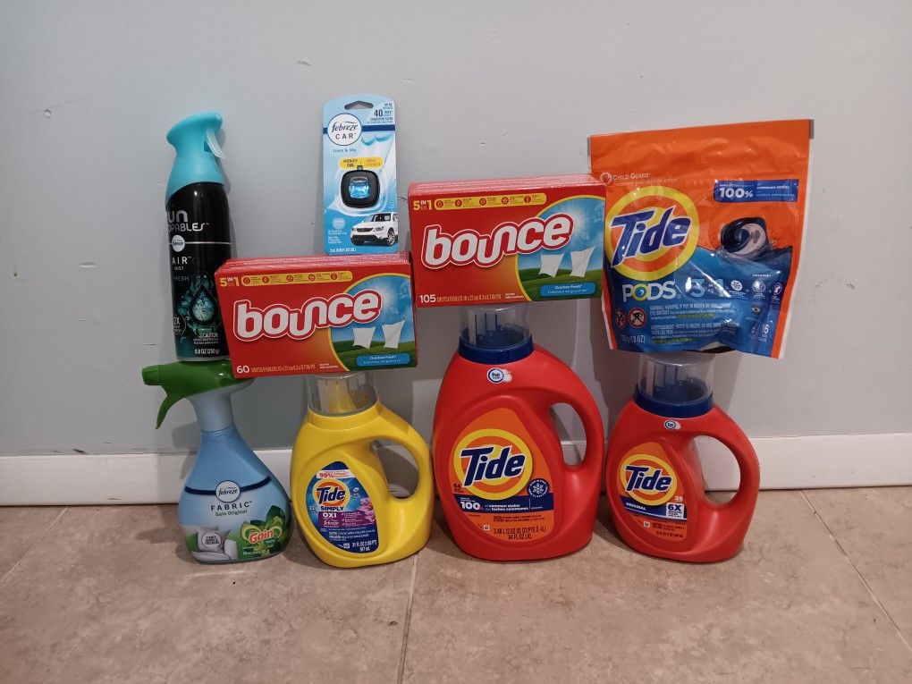 9 For $40 Tide Laundry Household Bundle 