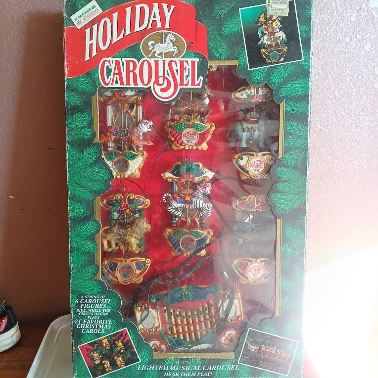 Mr Christmas Carousel Circus Animal String Lights