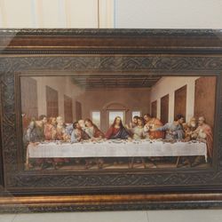 Beautiful Framed Painting of The Last Supper – Classic & Elegant Artwork