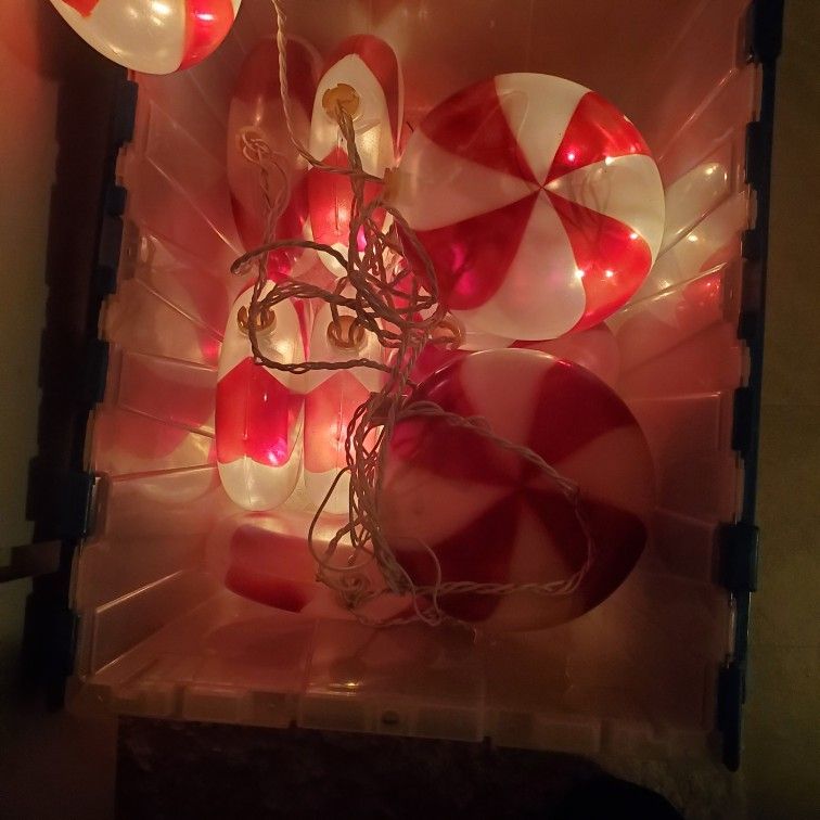Vintage Blow Mold Candy Cane 🍬