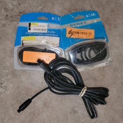 Dynex Optical Digital Audio Cables 6' and 12'