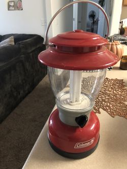 Coleman camping lantern