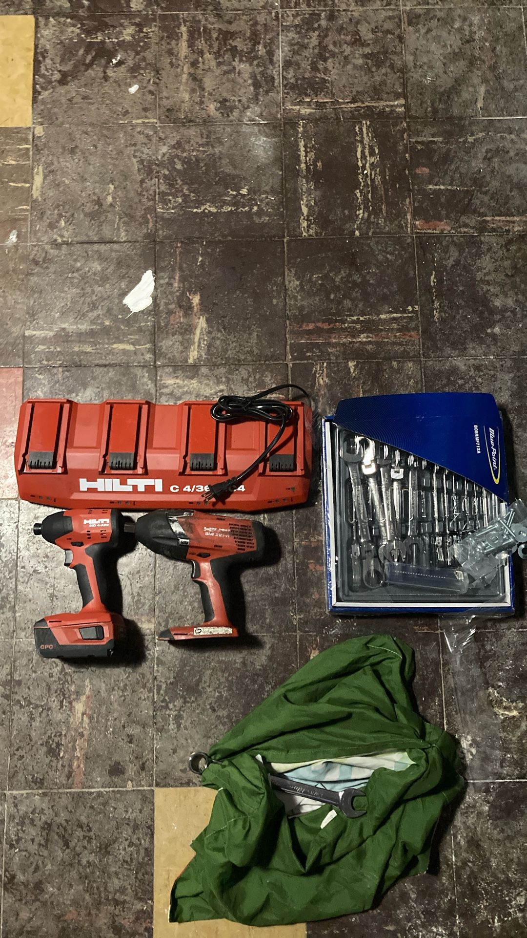 Hilti Power Drills And Brand New Ratchet Set
