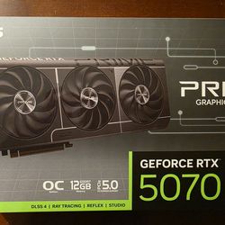 New ASUS RTX 5070 Prime Triple Fan 12G