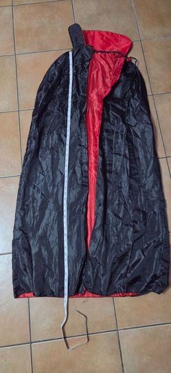 Black and red cape