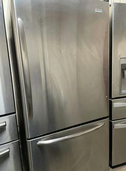 Stainless Steel Amana Fridge Bottom Freezer