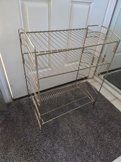 3-Tier Gold Wire Storage Rack