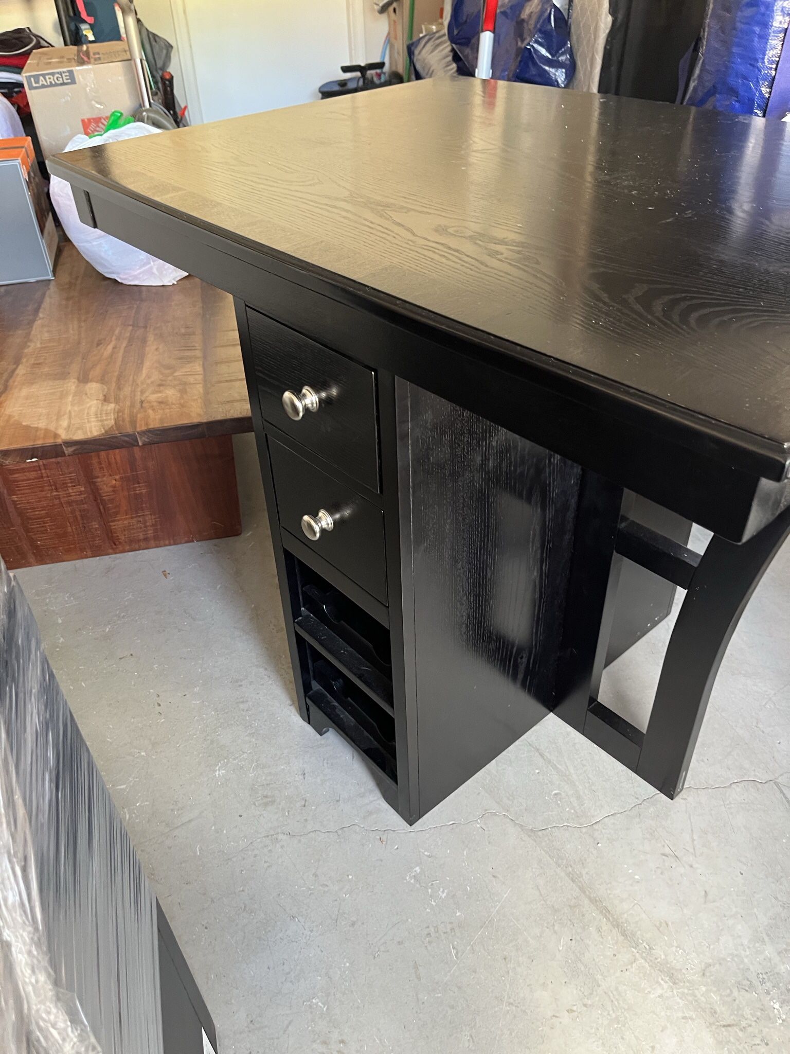 Black Bar Height Table - Excellent Condition