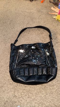 Black Galaxy Print Handbag-Aimee Kestenberg