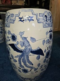 2 chinese stool/chairish/extra seating - 18.5 x 11.5.