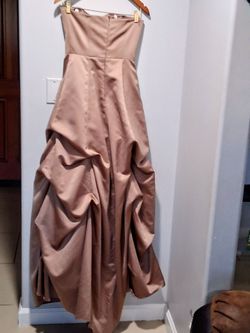 David's Bridal latte  ballgown size 4